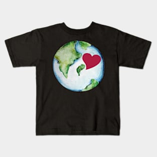 Earth day love Kids T-Shirt